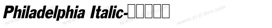 Philadelphia Italic字体转换
